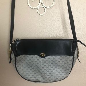 Gucci Blue Half Moon Bag